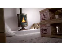 HS Flamingo Krbová kamna MASTERFLAMME ® Piccolo II, hnědá - sametová (24)