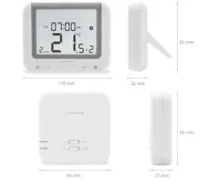 SALUS Digitální programovatelný bezdrátový termostat s možností OpenTherm komunikace RT520RF, Bezdrátové (1)
