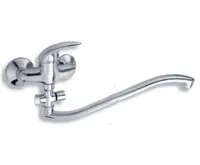 NOVASERVIS Paneláková baterie bez příslušenství 100 mm Metalia 55 chrom - 55033/1,0