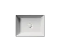 GSI KUBE X keramické umyvadlo na desku, 50x37cm, bílá mat (1)