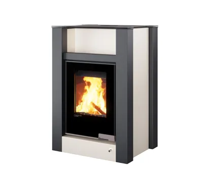 HS Flamingo Krbová kamna AQUAFLAM VARIO ® LEND 11kW krémová (teplovzdušná verze)