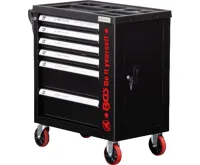 BGS Dílenský vozík, 6 zásuvek, 1 boční dvířka, prázdný (2)