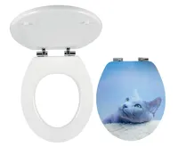 NOVASERVIS WC sedátko, MDF s potiskem, panty kov-chrom - WC/SOFT3D