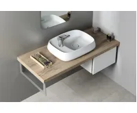 SAPHO AVENTIN keramické umyvadlo na desku, 60x40cm, bílá (5)