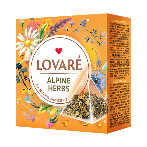Čaj Lovaré Alpine herbs (15 pyramid)