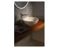 SAPHO DALMA keramické umyvadlo na desku, Ø 42 cm, marfil (1)