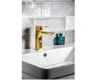 SAPHO SPY stojánková umyvadlová baterie, zlato (4)