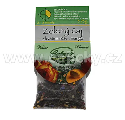 Gatuzo Čaj Zelený čaj s ruží a mangem 3.5 g