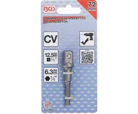 BGS Adaptér pro vrtačky, vnější šestihran 6,3 mm (1/4") / vnější čtyřhran 12,5 mm (1/2") (1)