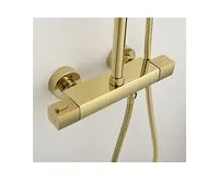 SAPHO Sprchový sloup s termostatickou baterií, zlato (1)