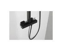 SAPHO DIMY sprchový sloup s termostatickou baterií, černá mat (1)