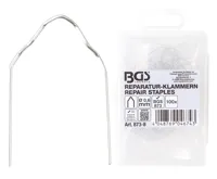 BGS V-profil spony, zahnuté, náhradní, balení 100ks; 0,6 mm