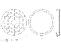BGS Gumový talíř, pro zvedací plošiny, O 150 mm (1)