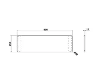 POLYSAN UNIVERSAL sedák na vanu, 80x25cm, černá (9)