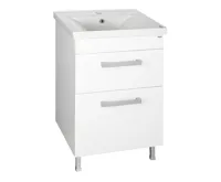 AQUALINE SAVA 55 keramické umyvadlo nábytkové 55x46cm, bílá (8)