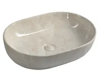 SAPHO DALMA keramické umyvadlo na desku, 59x42 cm, marfil SAPHO DALMA keramické umyvadlo na desku, 59x42 cm, marfil