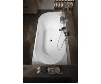 AQUALINE TIBERA R rohová stojící vana, 170x80cm, bílá (8)