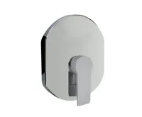 Sprchová baterie podomítková bez přepínače, Dita, Mbox, oválný kryt, chrom