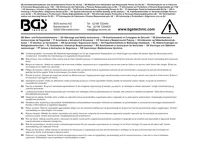 BGS Vložka do dílenského vozíku 1/3: sada šroubováků s kluznou rukojetí tvaru T,  vnitřní šest (2)