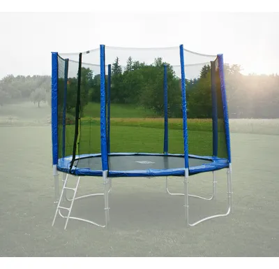 Ochranná síť na trampolínu 244 cm (250 cm) -PVC -na 6 trubek- modrá