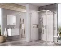 RAVAK Sprchové dveře BLSRV2K-100 lesk+Transparent RAVAK Sprchové dveře BLSRV2K-100 lesk+Transparent