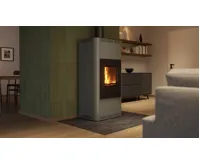 HS Flamingo Krbová kamna AQUAFLAM ® 7 s výměníkem - šedá, automatická regulace (33)
