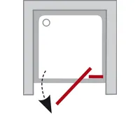 Ravak sprchové dveře otočné Supernova SDOP-110 bílá+grape (1)
