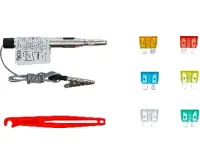BGS Pojistky nožové 5-30A, zkoušečka, vytahovák, 92 dílů (1)