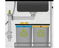 GRANISIL ARCOS 770.0 Granitový dřez s odkapem, černý (22)