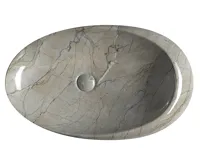 SAPHO DALMA keramické umyvadlo na desku, 68x44cm, grigio (4)