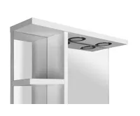 AQUALINE KORIN zrcadlo s LED osvětlením a policemi 50x70x12cm (5)