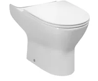 BRUCKNER DARIO WC kombi mísa, Rimless, 62,5x36cm, spodní/zadní odpad, bílá