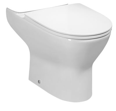 BRUCKNER DARIO RIMLESS WC mísa pro kombi, spodní/zadní odpad, bílá