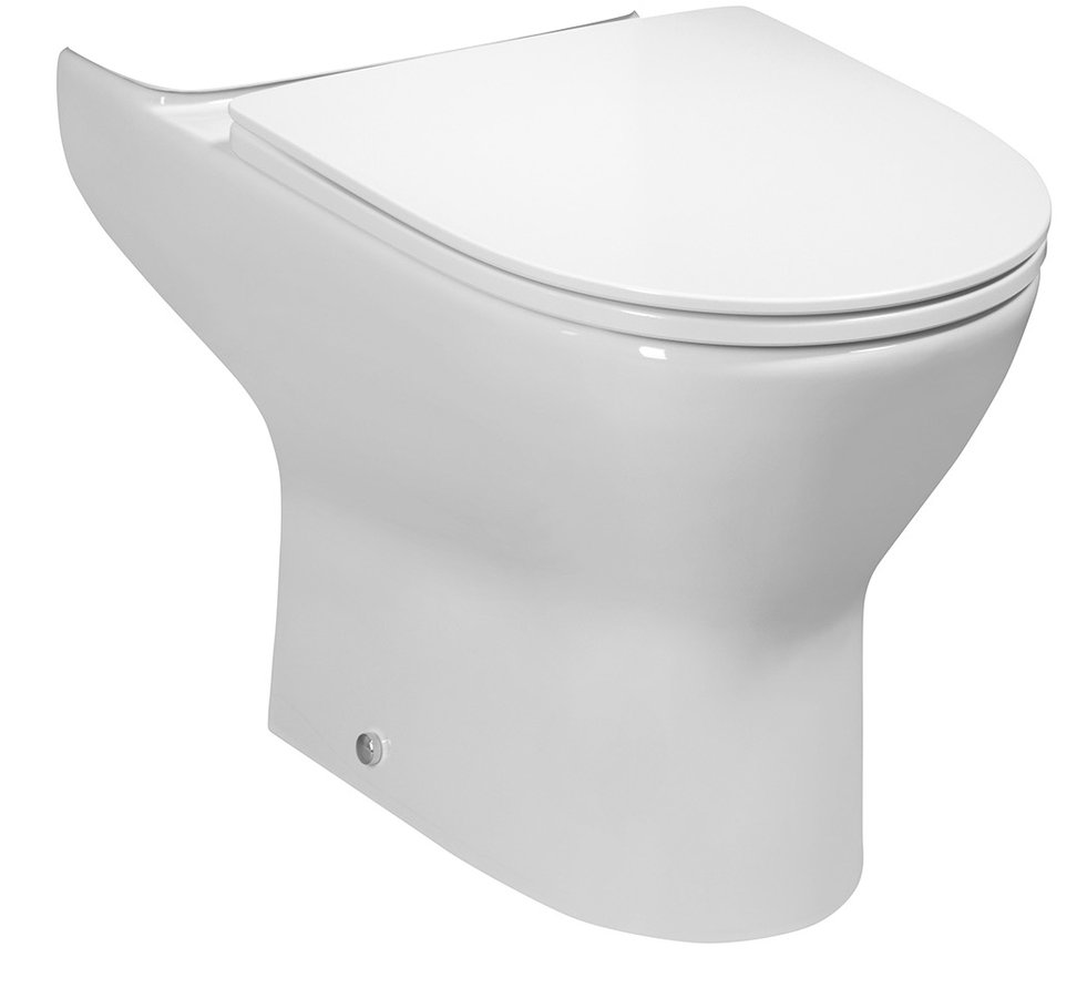 BRUCKNER DARIO RIMLESS WC mísa pro kombi, spodní/zadní odpad, bílá