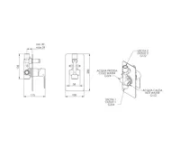 SAPHO PAX podomítková sprchová baterie, 2 výstupy, chrom (2)