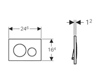 SAPHO Závěsné WC Brilla s podomítkovou nádržkou a tlačítkem Geberit, bílá (3)