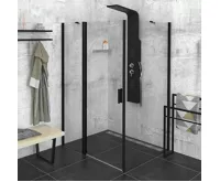 POLYSAN ZOOM BLACK obdélníkový sprchový kout 1000x900mm L/P varianta