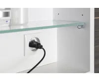 SAPHO CLOE galerka s LED osvětlením 100x50x18cm, bílá (7)