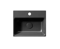 GSI NUBES keramické umývátko 40x32cm, černá mat (1)