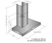 CATA Odsavač par EMPIRE VIP KD 522090 + DÁLKOVÉ OVLÁDÁNÍ (1)