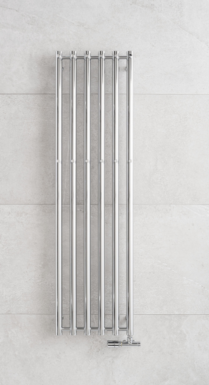 Koupelnový radiátor pmh rosendal 266x1500mm, metalická stříbrná matná