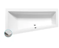 POLYSAN ANDRA L SLIM asymetrická vana 170x90x45cm, bílá