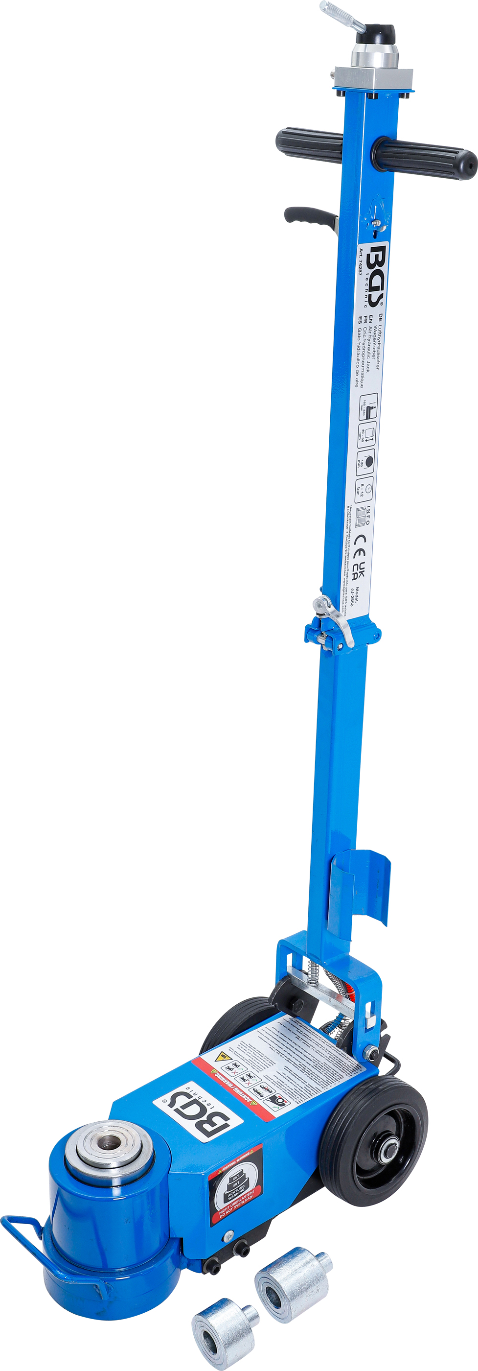 Bgs hydraulicko-pneumatický zvedák,  pojízdný,  25 / 50 t - bgs 74287