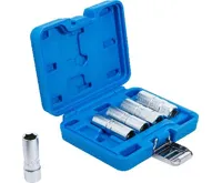 BGS Sada nástrčných hlavic na zapalovací svíčky, šestihranných, 12,5 mm (1/2"), 14–21 mm, 5 (1)