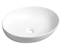 SAPHO OFELIE keramické umyvadlo na desku, 52x40 cm, bílá