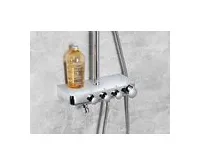 AQUALINE FARRAO sprchový sloup s baterií a napouštěním, chrom (1)