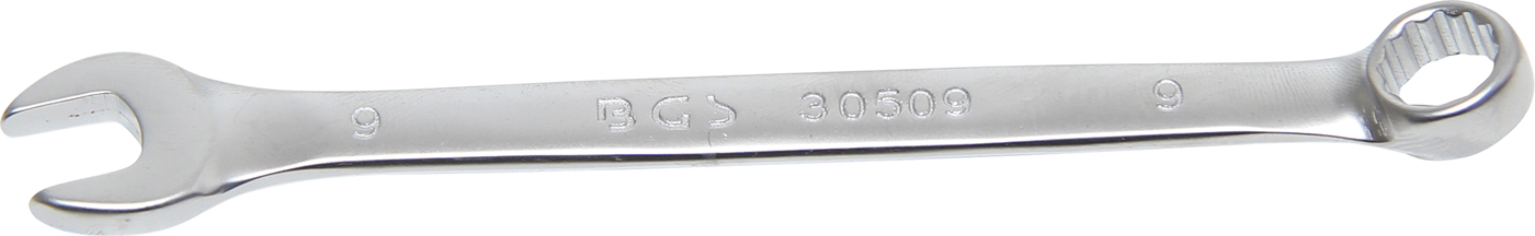 Bgs klíč očkoplochý 9 mm, matný chrom