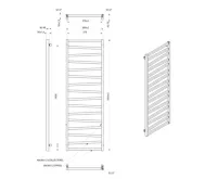 SAPHO ZIG otopné těleso 600x1810mm, černá mat (7)