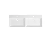 SAPHO KARE 120 keramické dvojumyvadlo nábytkové 120x46cm, bílá (1)