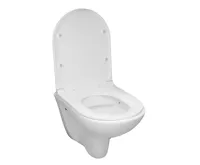 WC závěsné, RIMLESS, 530x355x360, keramické, včetně sedátka CSS113S (6)